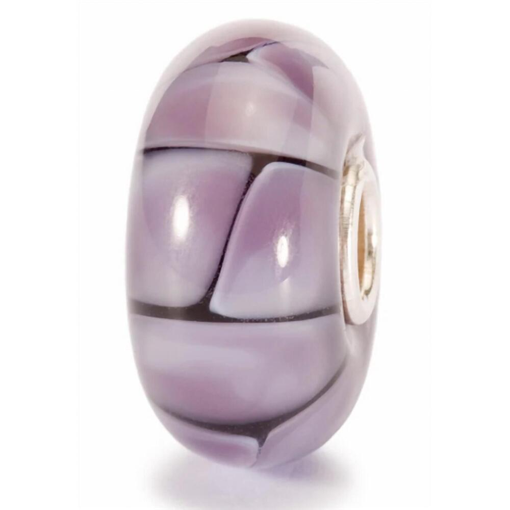 NEW TROLLBEADS women's fusion glass bead charm in purple